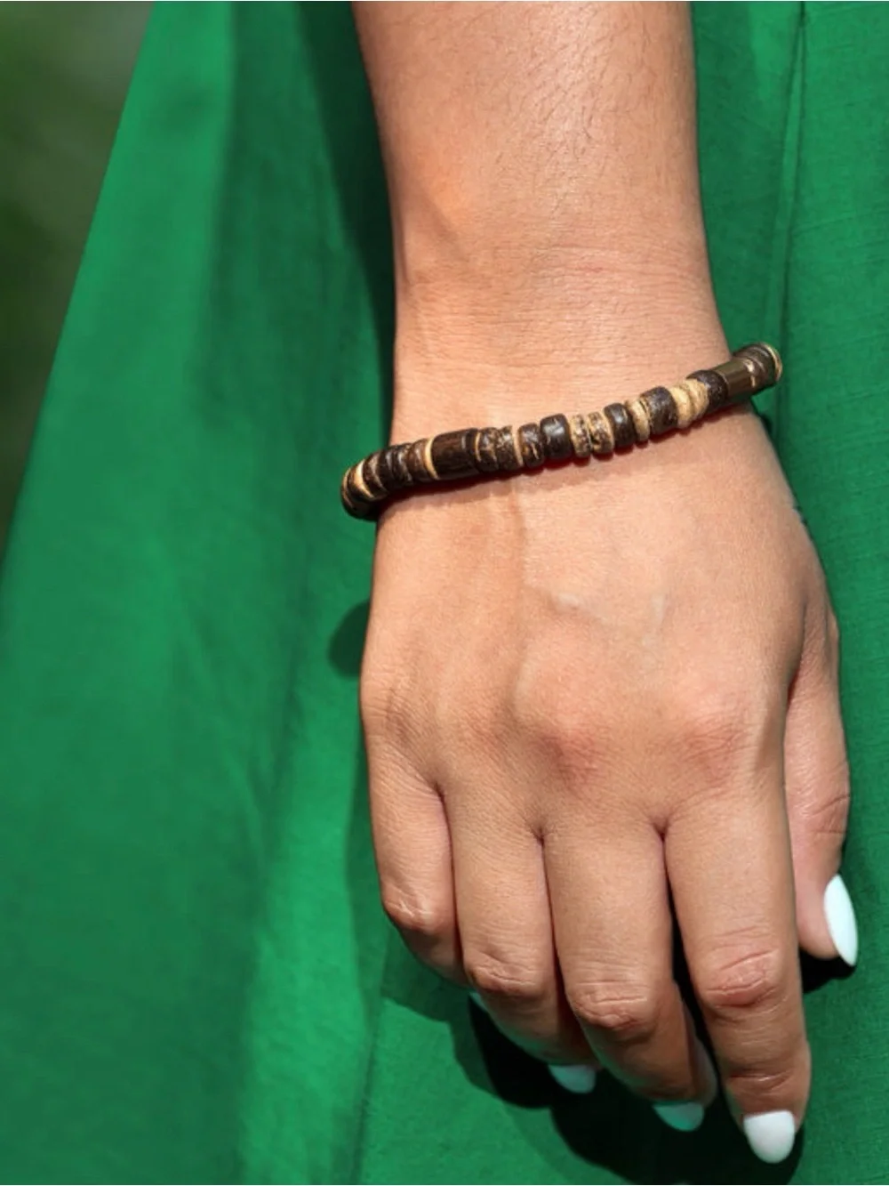 Brown Monochrome Bead Stretch Bracelet - Women Jewelry